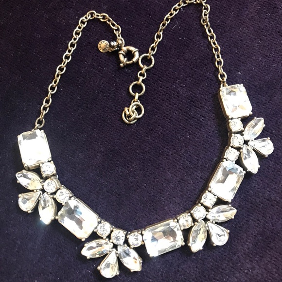 J Crew Ice Crystals Statement Necklace - Picture 4 of 6